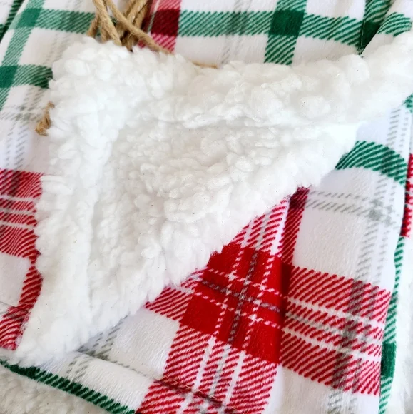 MERRY & BRIGHT Christmas Plaid Baby Reversible Blanket - Picture 2 of 4